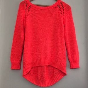 ZARA Knit Sweater NEON Orange
